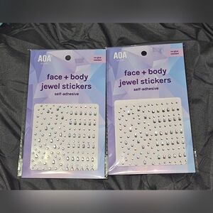 2 x Face & Body Jewel Stickers - Self Adhesive BNIB